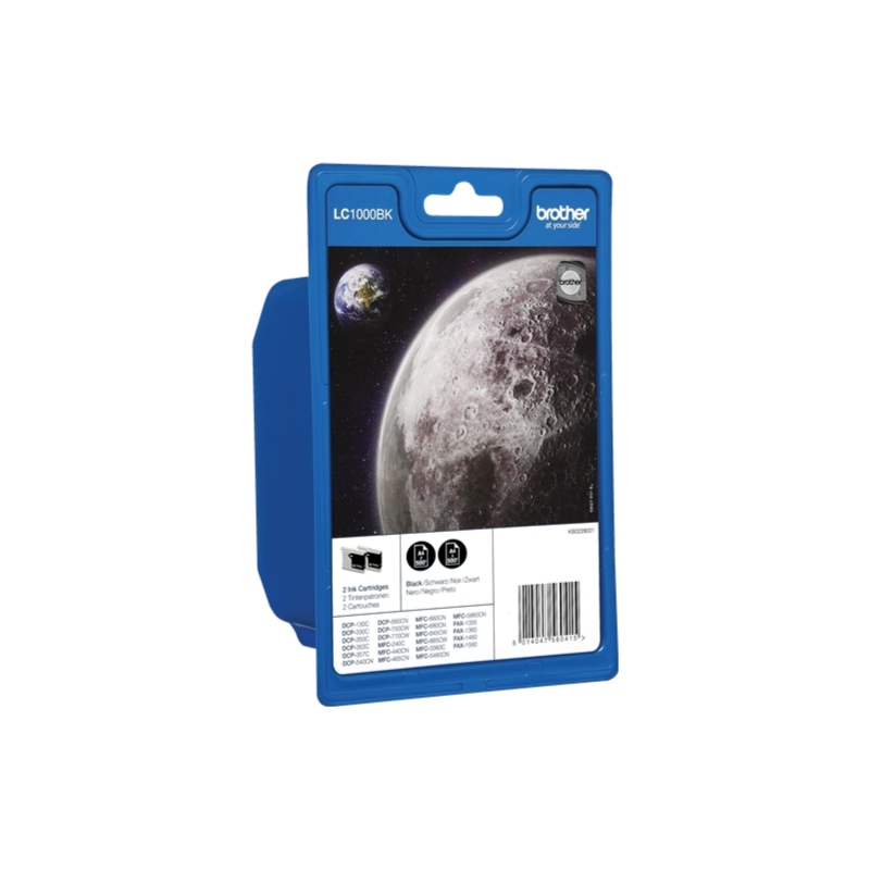 Brother LC-1000 BK - Pack 2 cartouches d'encre noire