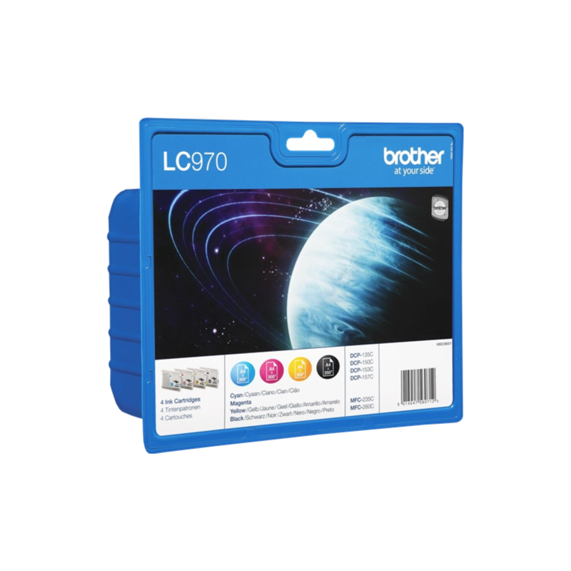 Brother LC-970 BK/C/M/Y - Multipack Noir et Couleur