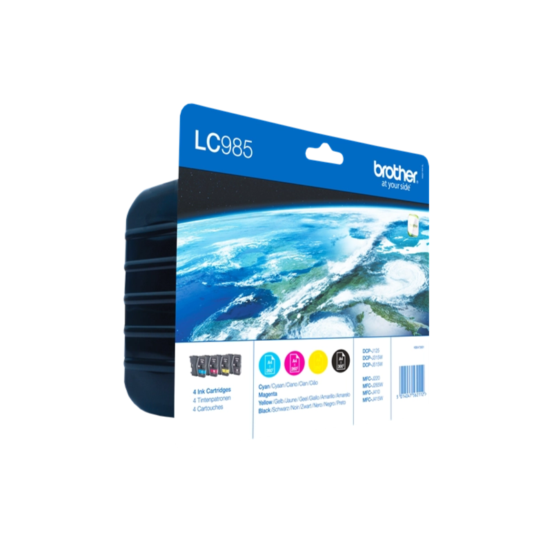 Brother LC-985 BK/C/M/Y - Multipack Noir et Couleur